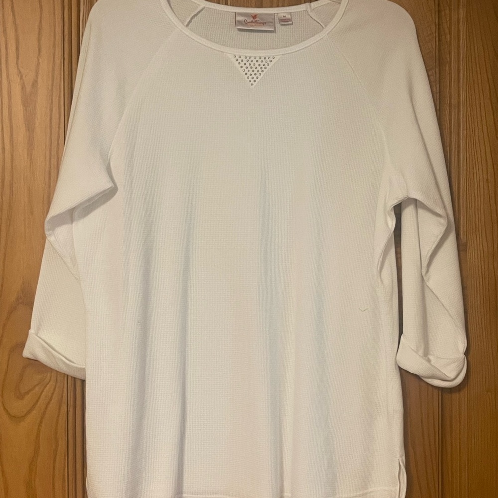 Quacker Factory White Women's Lightweight Top
